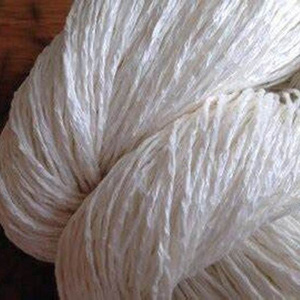 raw white100% pure mulberry raw silkyarn for weaving natural spun silk dyed yarn cone silk yarn