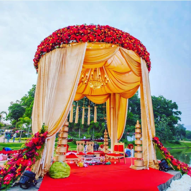 Pipe and Drapes Beautiful Mandap swag Backdrop curtain wedding draping drapes for wedding event party