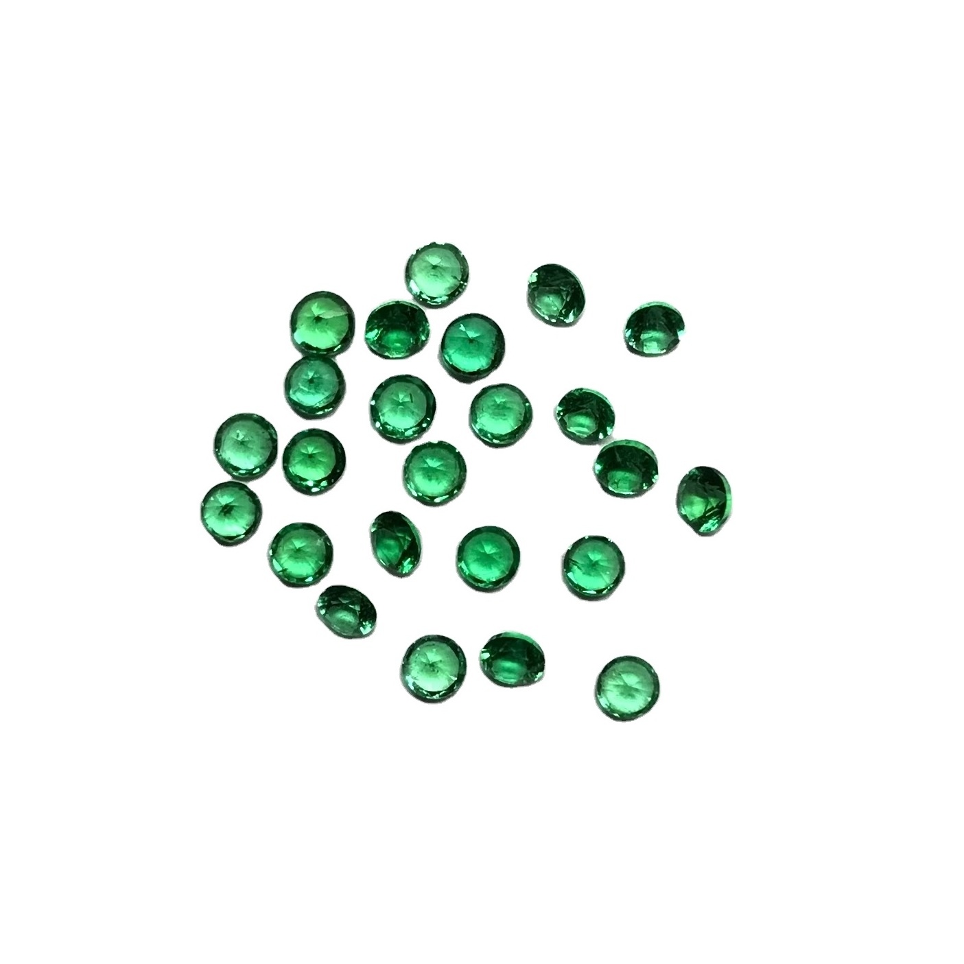 VERY RARE 2mm Natural Colombian Emerald Gemstone Faceted Round Loose Precious Gemstone For Jewelry Making