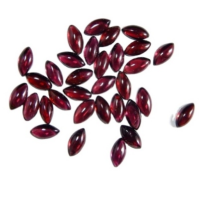 2x4mm Natural Red Garnet Loose Marquise Cabochon Gemstone Wholesale Price Natural AAA Quality Gemstone 100% Good Red Color Stone