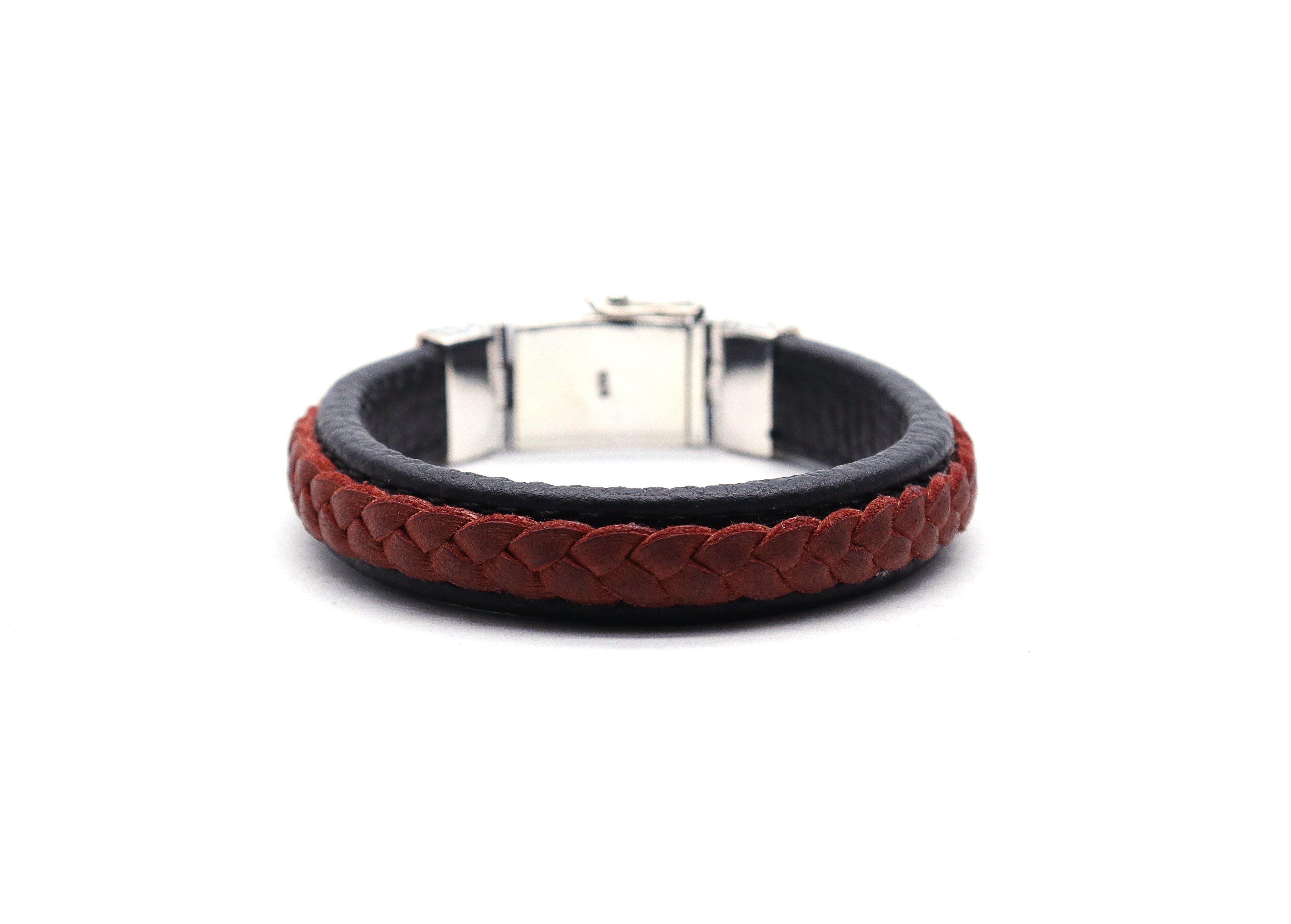 Hand Made Sterling Silver 925 Bracelet Men Genuine Leather Bracelet Made in Bali Wholesale Price Bracelet Men Fashion Jewelry