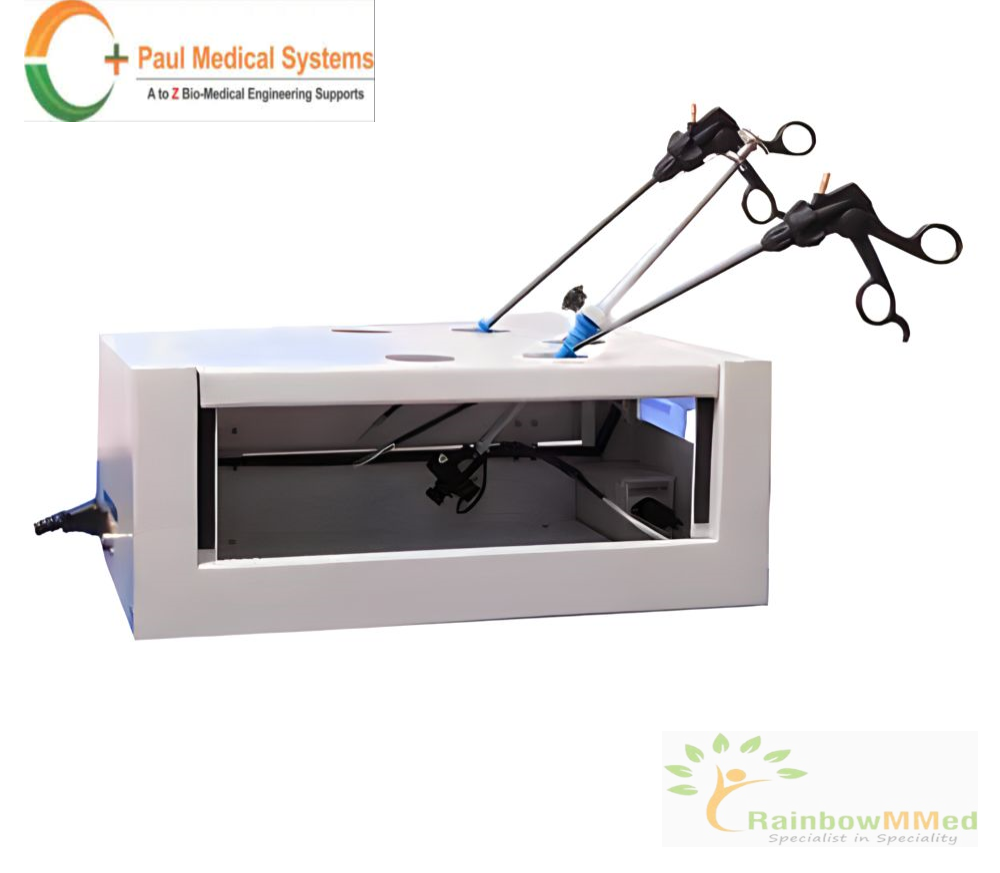 STEEL  Laparoscopic trainer box with HD endoscope camera, laparoscopic simulator endo trainer for abdominal surgery