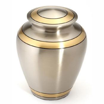 Top Quality Matte Black and Golden Memorial Urns Painted Finishing Design Pet Cremation Urns funeral urns from Indian Wholesale