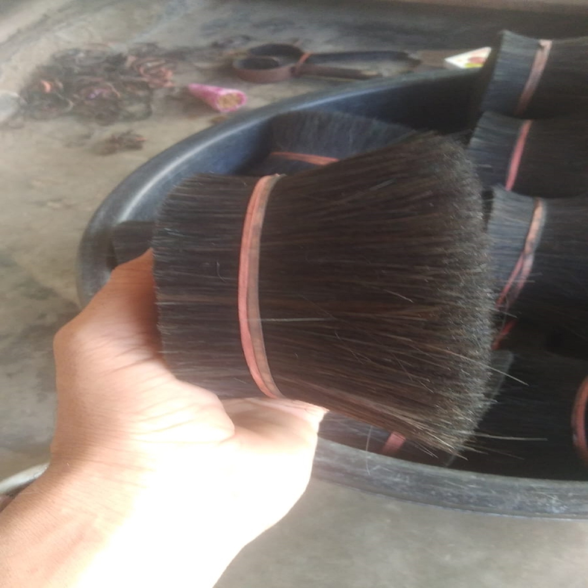 hot selling high quality buffalo and ox tail hair and also washing tail hair and dressing cow and buffalo tail hair