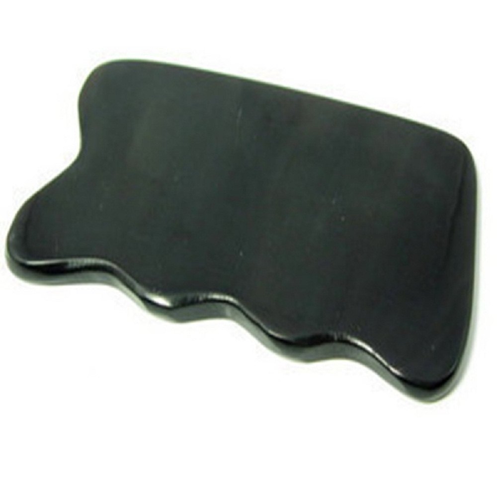 Beauty Health Care Products horn massage tools Best Quality Black Natural Buffalo Horn Gua Sha massage tool from India