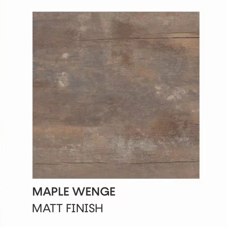 porcelain tiles  600x600 mm maple wenge 9mm matte finish for living room indoor floor tile