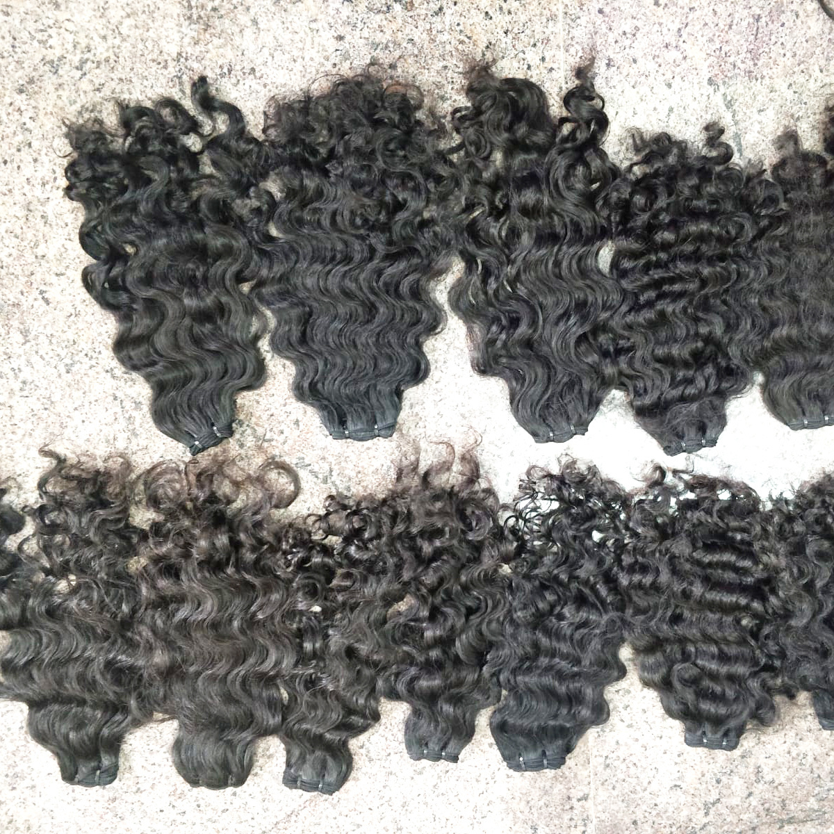 South India 100% unprocessed virgin raw Indian hair natural remy all textures cuticle human hair