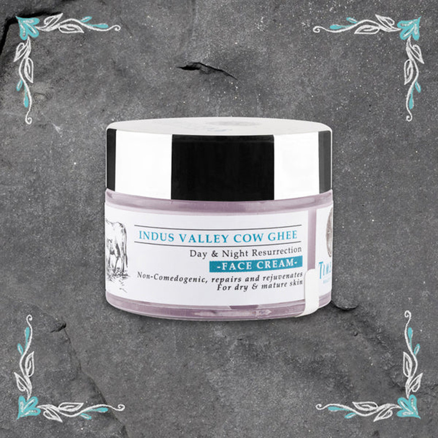 Timeless Beauty Secrets Indus Valley Cow Ghee Organic Face Cream To Reveal Youthful Radiance Skin Natural Cream With Aloe-Vera