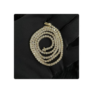 100% Natural Certified Natural Diamond Tennis Chain Made in 14kt Gold of 17 Inch Hip Hop Style Diamond Jewelry