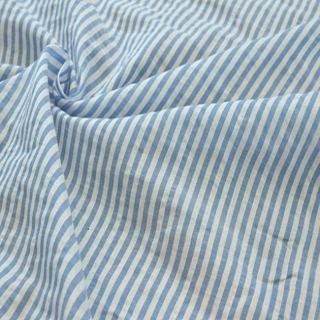 Voile 50 GSM Light Weight Cotton Premium High Quality Stripe Fabric 100% Cotton Organic GOTS Certified Women's Girl Clothing