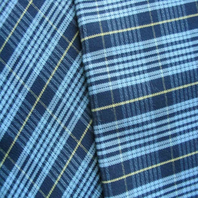 100% Cotton Yarn Dyed Check Fancy Custom Design Pattern Combed High Quality Fabrics Use for Men's Shirts Women's Clothing