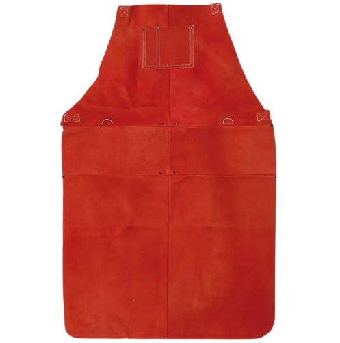 Golden Brown Colour Cow Split Leather Apron Welding Protection And Safety Clothing Leather One Size Welder Clothing