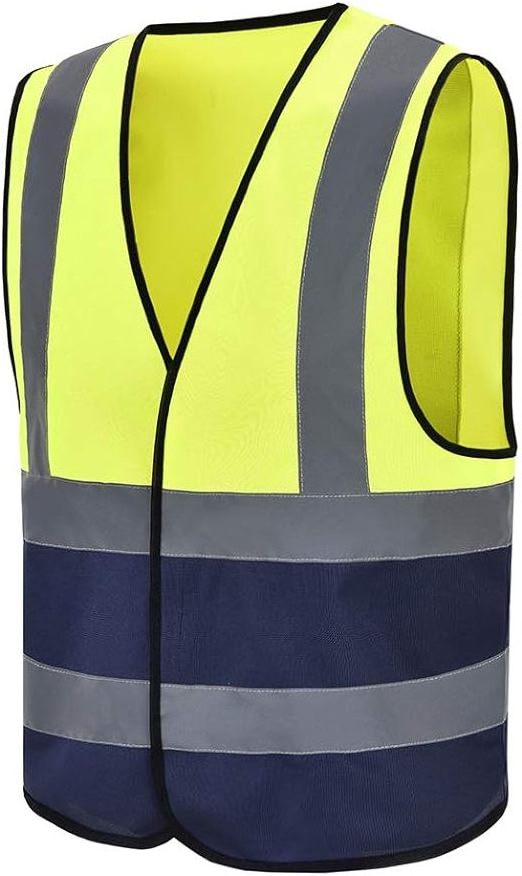 Colourful Construction Work wear Vest Safety Vest Reflective Waistcoat with Reflective Bands High visibility Durable