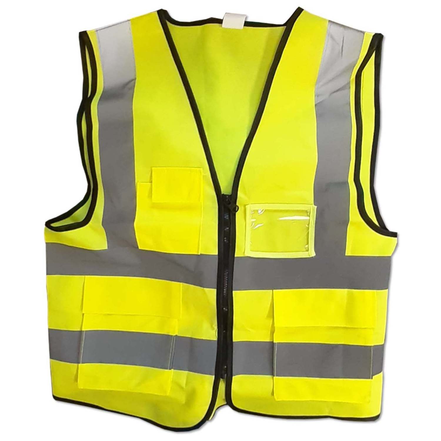 Customized Security Vest Fluorescent Fabric Safety Vest High Visible Reflective Vest Safety Reflector Security Work