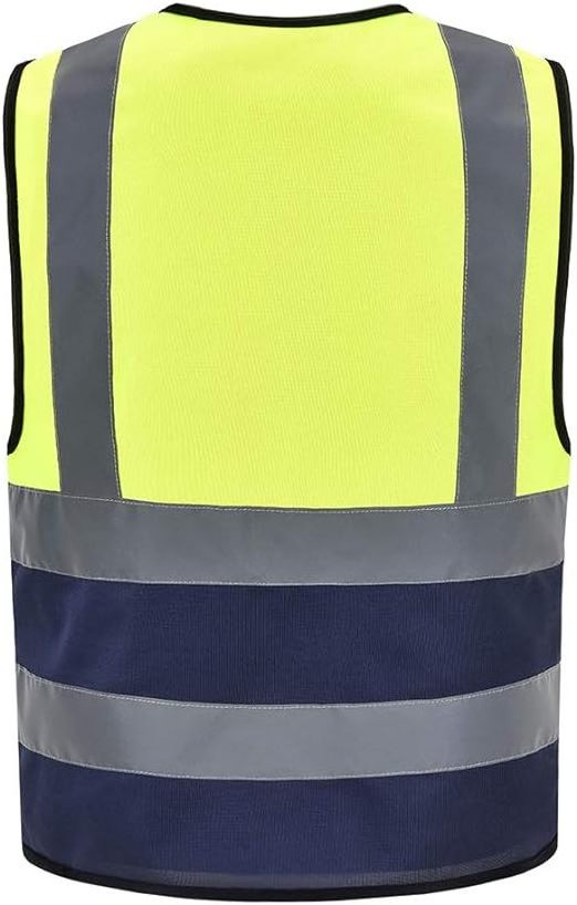 Colourful Construction Work wear Vest Safety Vest Reflective Waistcoat with Reflective Bands High visibility Durable