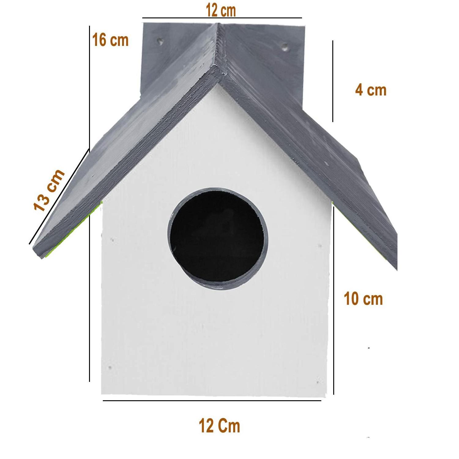 Wholesale Wooden Decor Bird House Nesting Box for Outside Wild Bird Watching Bird House from Indian Exporter