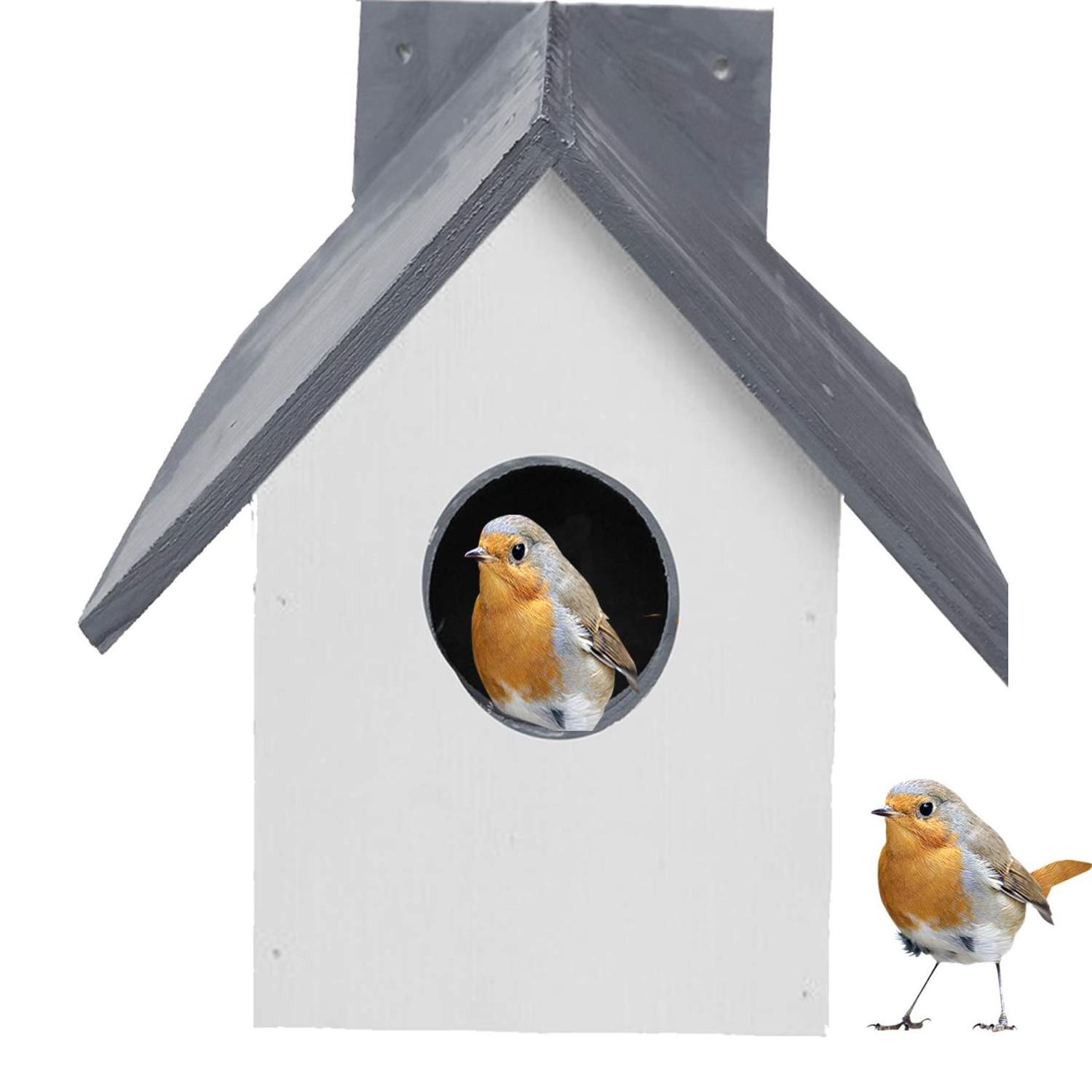 Wholesale Wooden Decor Bird House Nesting Box for Outside Wild Bird Watching Bird House from Indian Exporter