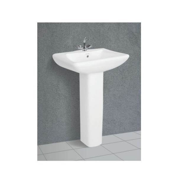 Standard Quality Ceramic Sanitary Wares Pedestal Basin for Bathroom at Bulk Price Pedestal Basin Ceramic