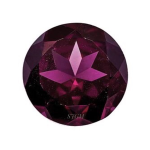 " 3.50mm Round Brilliant Cut Natural Rhodolite Garnet " Wholesale Factory Price High Quality Faceted Loose Gemstone Per Piece