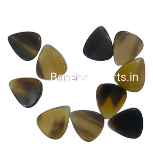 Customized Cow Horn Guitar Picks Ox Horn Musical Accessories for Guitar Instruments