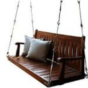 Handcrafted Solid Teak Wood Swing Indoor Jhula. Indian Vintage & Antique Decorative Royal Carved Solid Wood Rajasthan style w