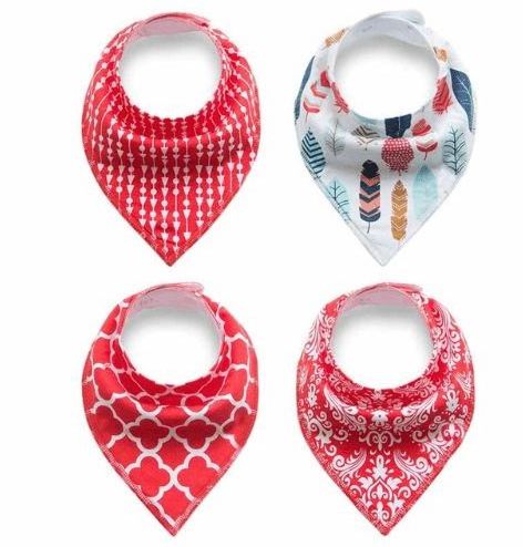 Hot sell promotion soft bandana baby bibs at competitive price with available cute attractive prints