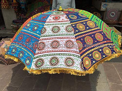 Exotic Umbrellas in unique embroidery  handcrafted antique looks large decorative sun parasols wedding parasols