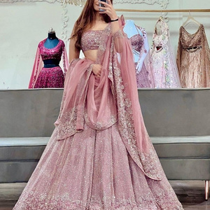 New Arrival Georgette Embellished with Beautiful Shimmer Dori Work Work Lehenga choli with Organza Dupatta for Women Wear Choli