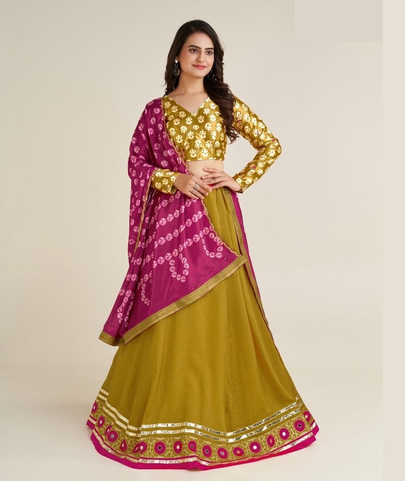 Indian and Pakistani Style Designer Vichitra silk Lehenga choli for Indian Festival Wear Pakistani Style Salwar Kameez Suit