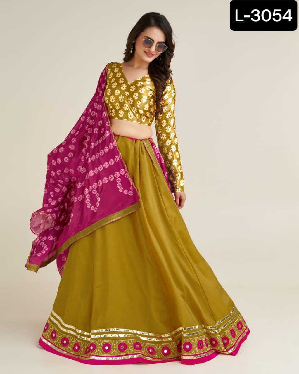 Indian and Pakistani Style Designer Vichitra silk Lehenga choli for Indian Festival Wear Pakistani Style Salwar Kameez Suit