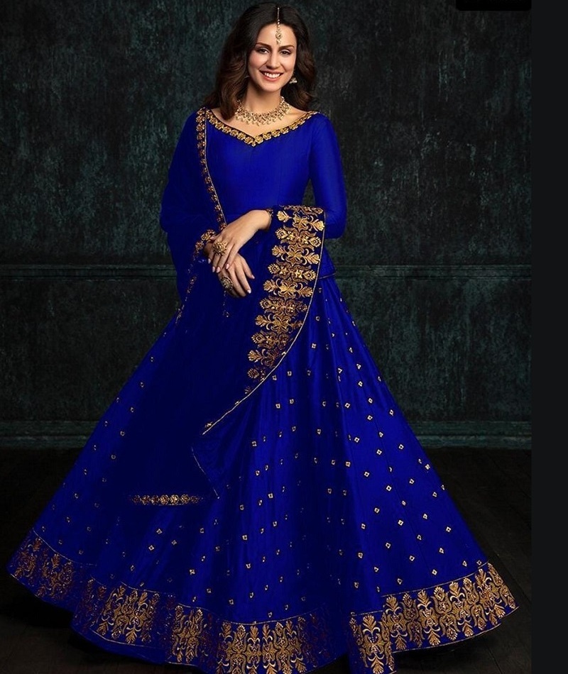 Indian and Pakistani Style Taffeta Silk Lehenga Choli with Embroidery Work and Beautiful Net Dupatta Set for Women Wedding Wear