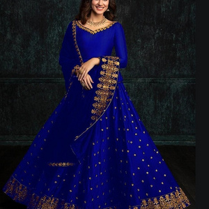 Indian and Pakistani Style Taffeta Silk Lehenga Choli with Embroidery Work and Beautiful Net Dupatta Set for Women Wedding Wear