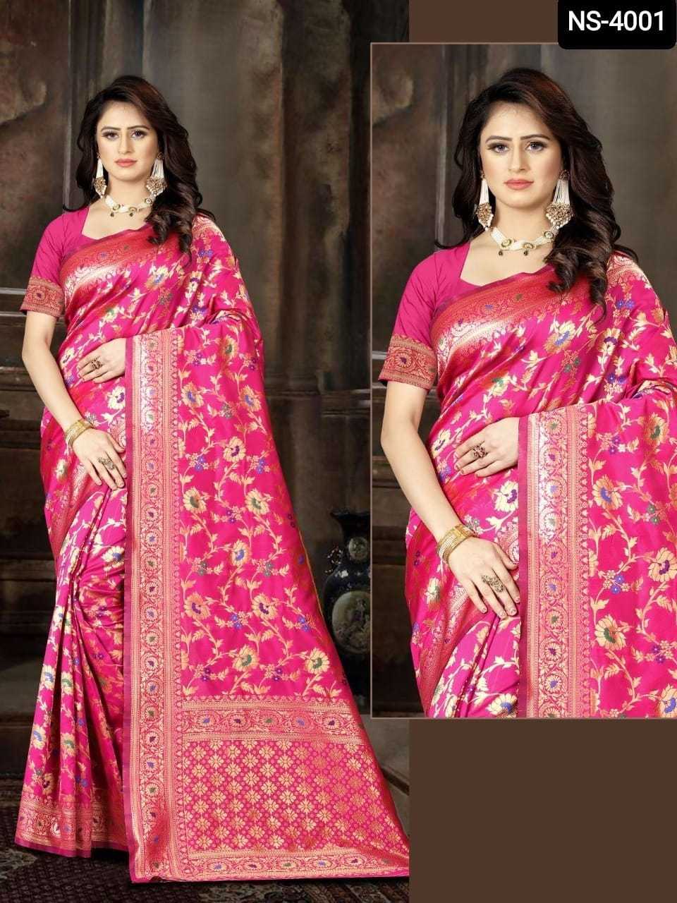 Zari weaving work banarasi silk new design of kanjivaram silk saree for ladies party wear fancy silk saree with low price