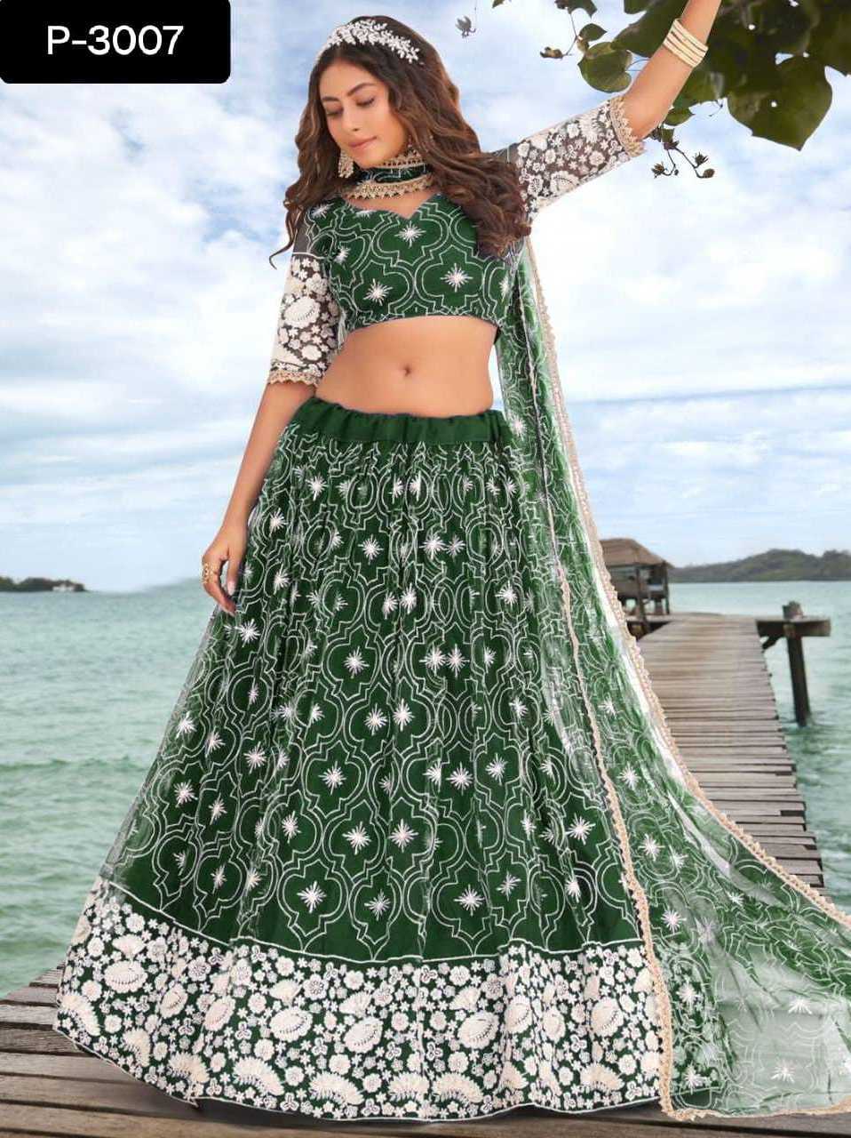 Bollywood Style Designer Wedding and Festival Wear Georgette Lehenga choli with Fancy Dupatta with Embroidery and Sequence Work