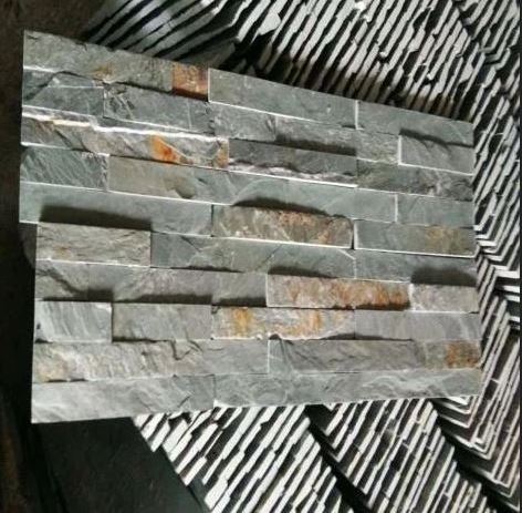 Slate Culture Stone Panel Natural Rusty Slate Culture Stone Wall Facing Tiles Exterior Wall Stack stone wall panel