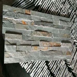 Slate Culture Stone Panel Natural Rusty Slate Culture Stone Wall Facing Tiles Exterior Wall Stack stone wall panel