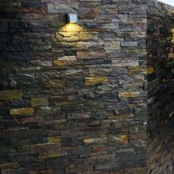 Slate Culture Stone Panel Natural Rusty Slate Culture Stone Wall Facing Tiles Exterior Wall Stack stone wall panel