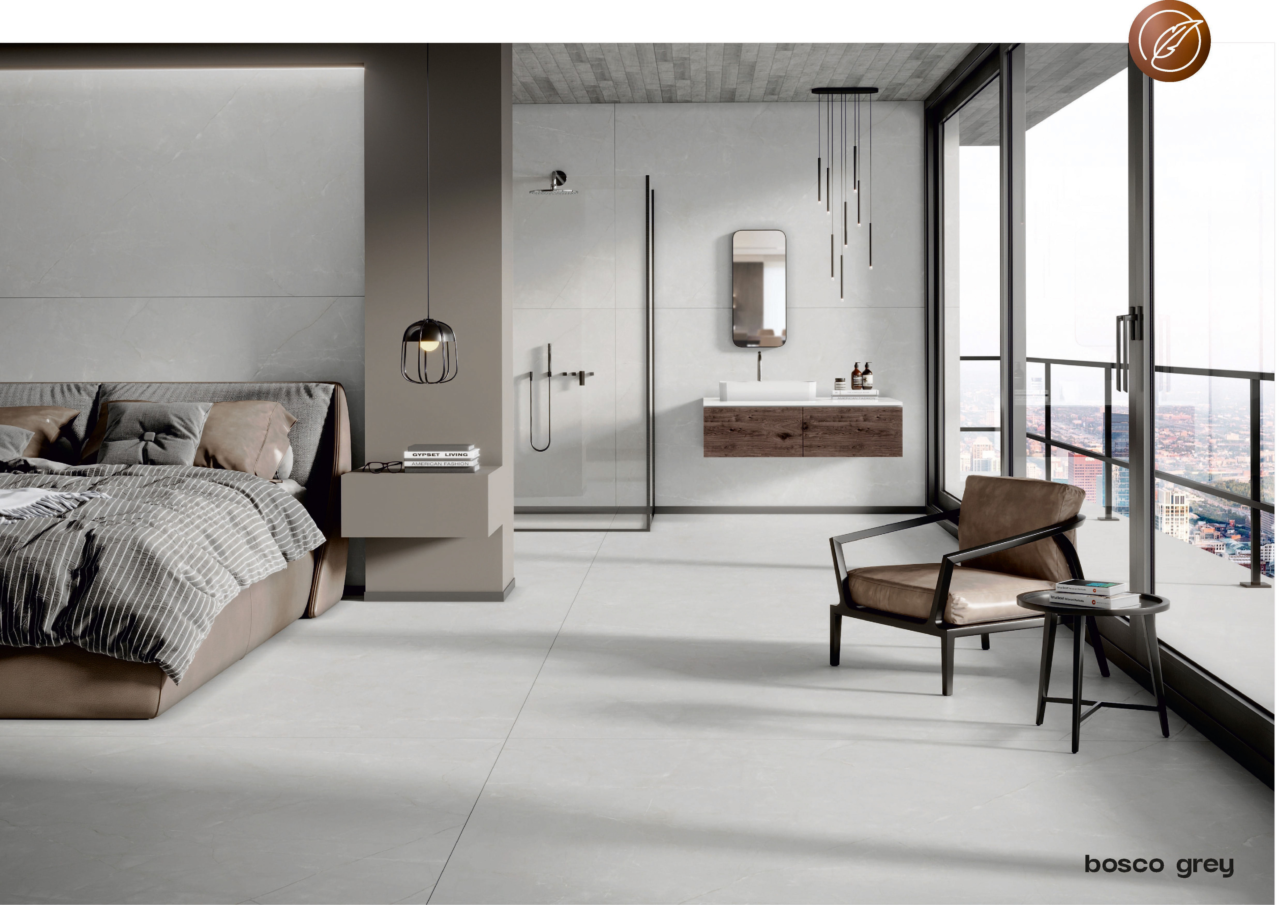 1200x1800mm High quality cheap price glazed Matt porcelain tiles for living room area - By Kanopus Tiles in India