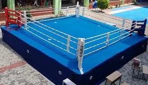 manufacture High Quality  Boxing Ring Used Inflatable Boxing Ring for Sale Red White Blue GREAT Steel key