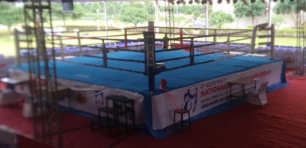 High Quality Red White and Blue Color Indoor Boxing Ring for Fitness Boxing Training from India Export