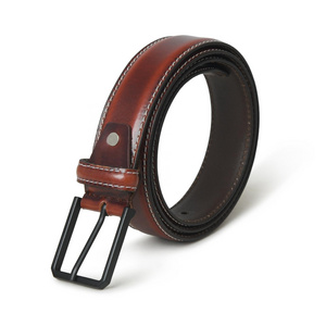 Highest Quality Classy Plain leather belts Genuine Cowhide Leather Belt With Caramel Colored Manufacturer & Wholesaler