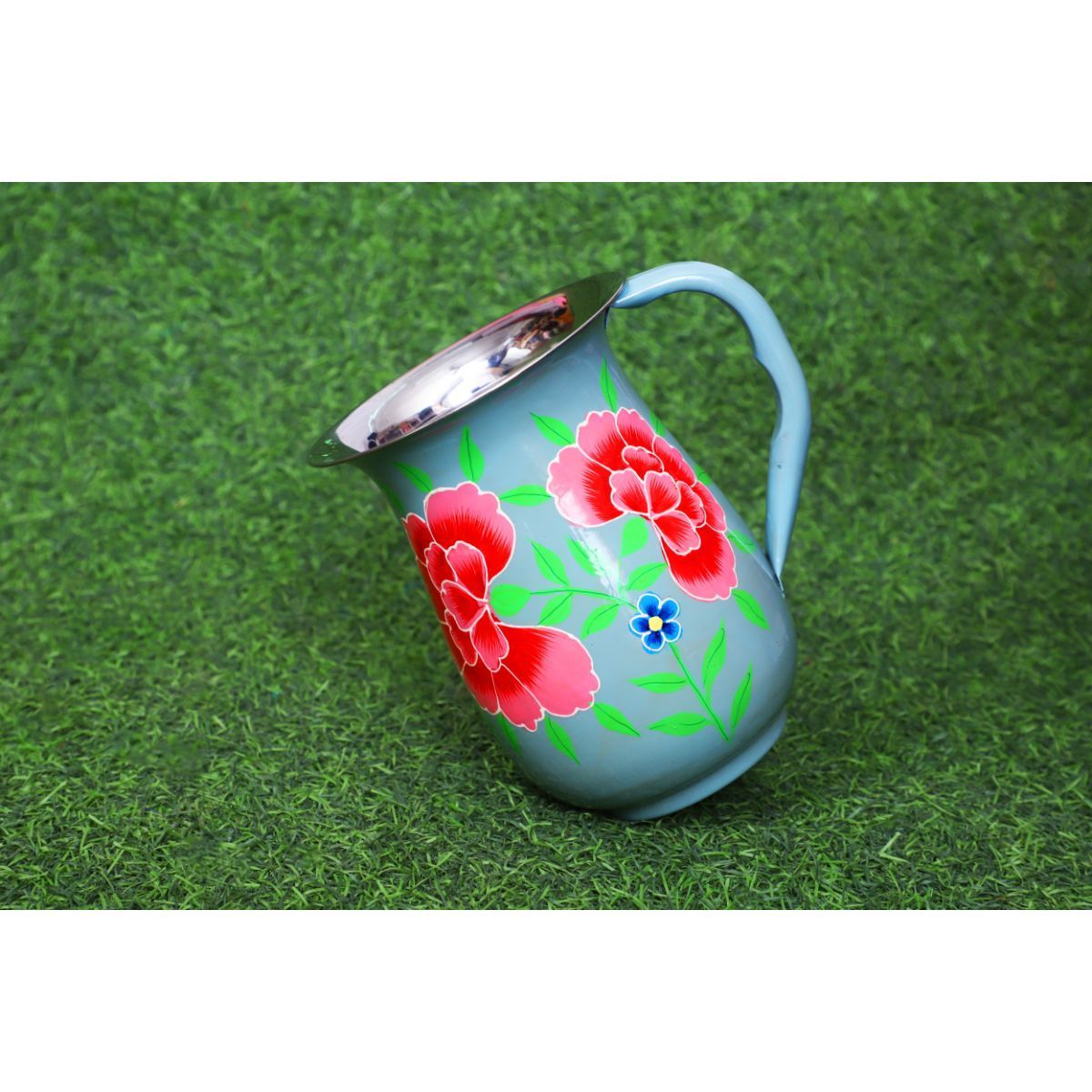 Western Design Enamel Hand Painted Wedding Jug Table Decorative Jar For Home And Canteens Utensils