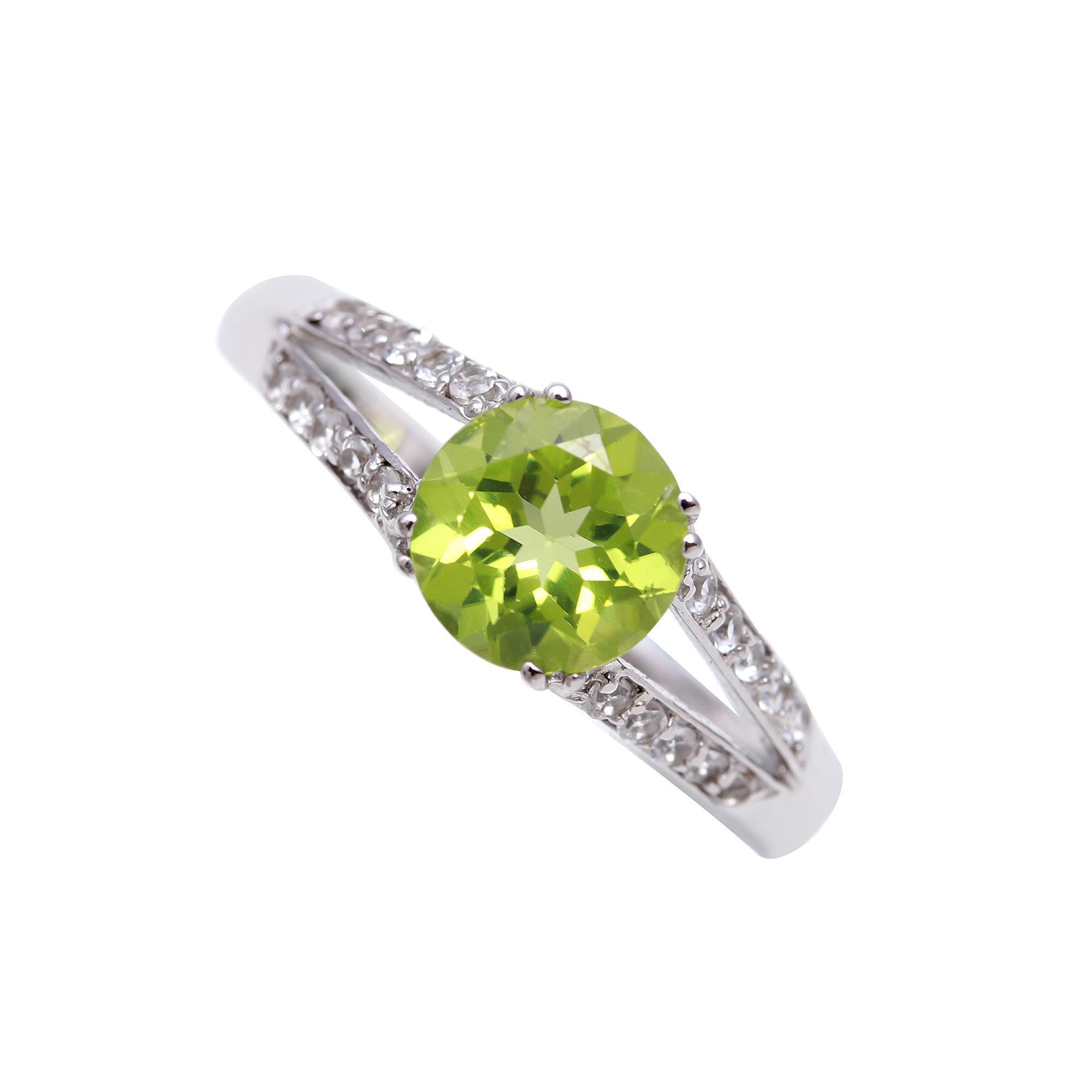 Fine Jewelry Women August Birthstone Ring Handmade Indian Manufacturer Customization Available Cut Gemstone Rings