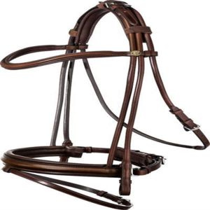 Round Leather bridle Horse Equestrian Leather Innovative Bridle With A Combination Of Cross And Flash Noseband Customization Ava