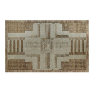 New Design Custom Print Hand Woven Wool Jute Luxury Rugs for Living Room Non Slip Kitchen Rugs