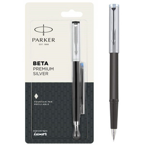 Fountain pens parker beta premium silver chrome trim fountain pen ink cartridge parker fountain pens promotional custom logo