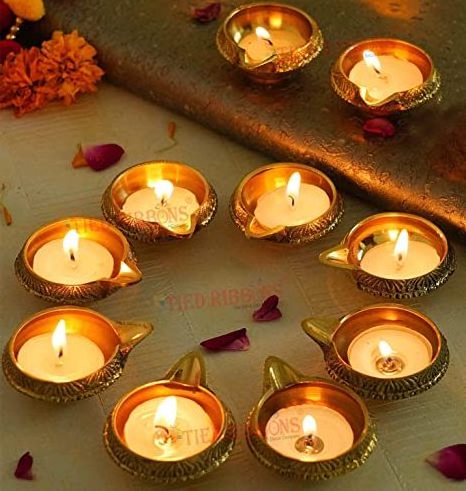 brass diya decorative  brass diya oil lamp for pooja home decoration gifting pack