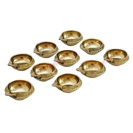 brass diya decorative  brass diya oil lamp for pooja home decoration gifting pack