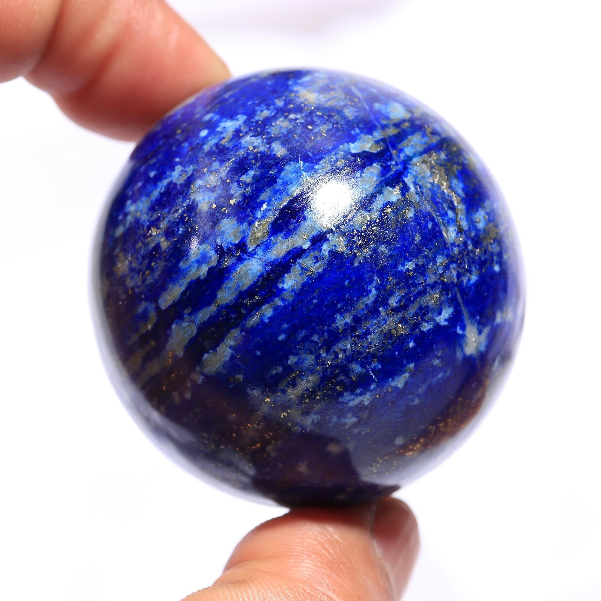 Blue Lapis Lazuli Round Ball Shape Gemstone Crystal Healing Sphere Lapis Sphere For Home Decor Or Making Jewelry Metaphysical