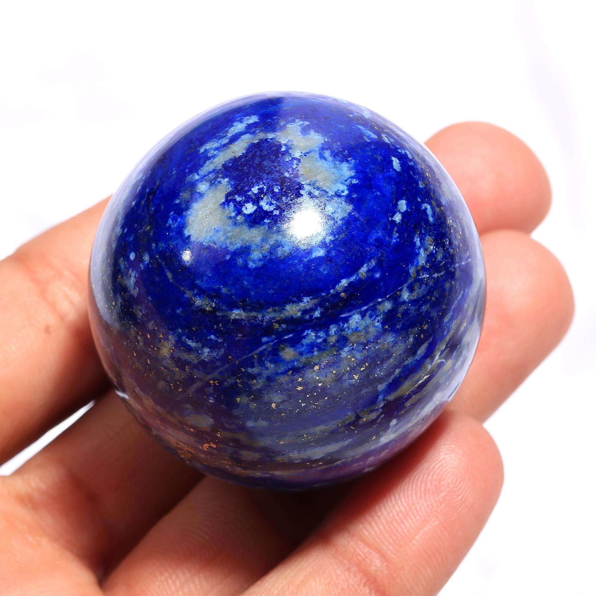 Blue Lapis Lazuli Round Ball Shape Gemstone Crystal Healing Sphere Lapis Sphere For Home Decor Or Making Jewelry Metaphysical